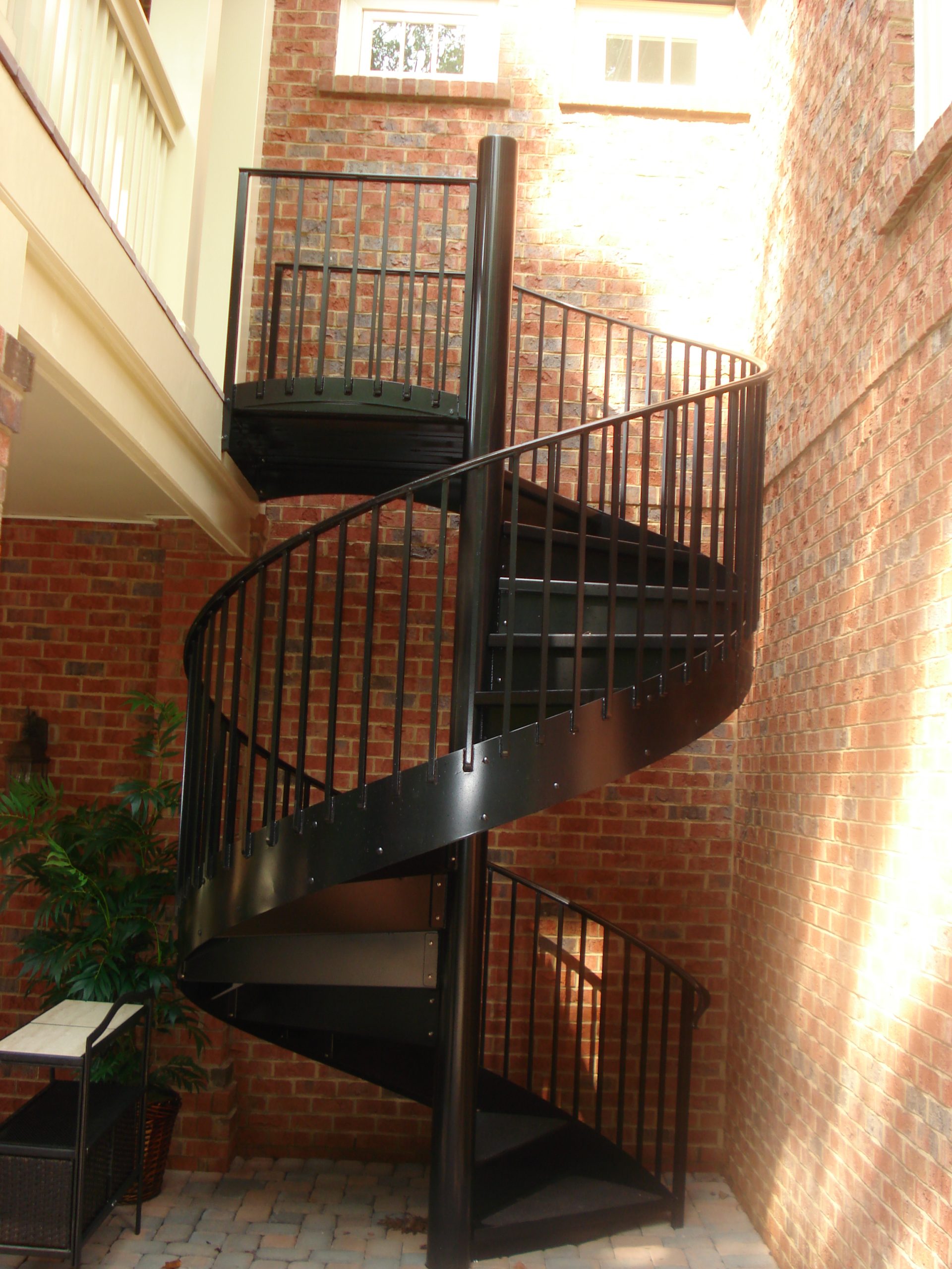 Spiral Staircase to 2nd level deck